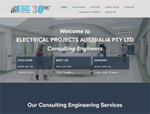 Tablet Screenshot of electricalprojectsaustralia.com.au